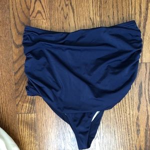 Urban Outfitters highwaisted ruched bikini bottom
